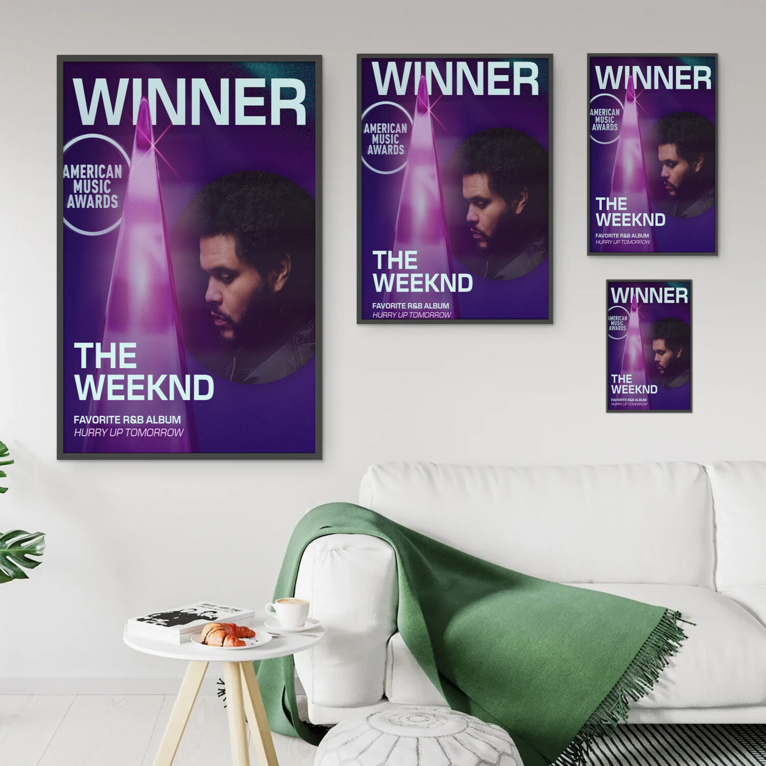 The Weeknd Hurry Up Tomorrow AMAs 2025 Poster Canvas – Favorite R&B Album Winner