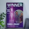 Dan + Shay AMAs 2025 Poster Canvas – Favorite Country Duo or Group Winner