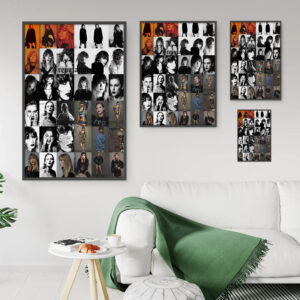 Taylor Swift Reputation Era Collage Poster Canvas – Vintage Art Tribute Print