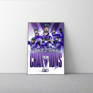 Minnesota Frost Back-to-Back Walter Cup Champions 2025 Poster Canvas