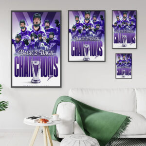 Minnesota Frost Back-to-Back Walter Cup Champions 2025 Poster Canvas