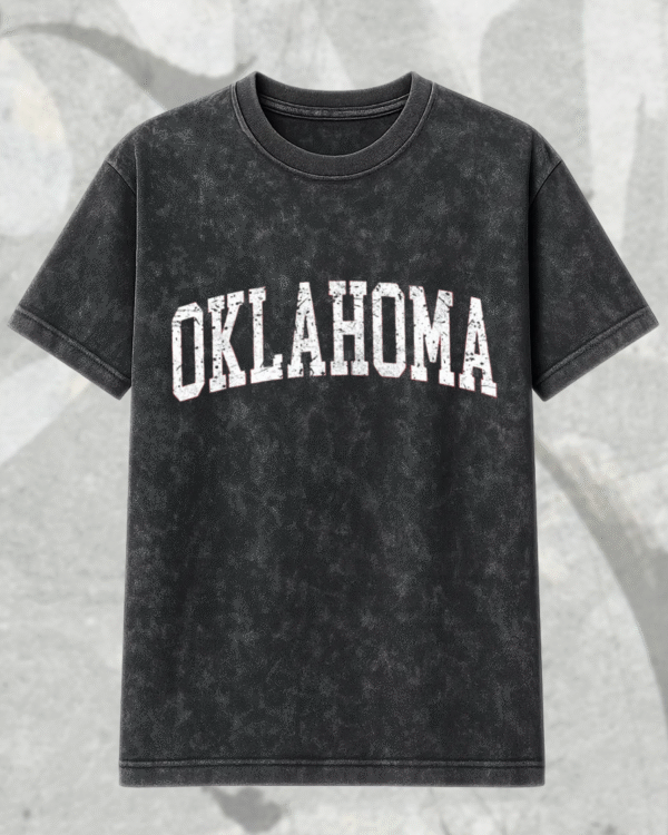 Oklahoma Football Game Day Acid Wash T-Shirt & Hoodie – Sports, College, Touchdown, Tailgate Party Apparel - Image 3