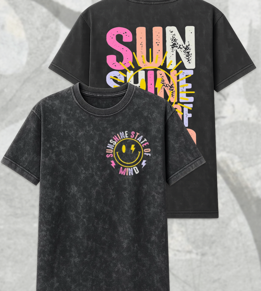 Sunshine State of Mind Png, Beach Life PNG, Sunshine Png, Summer PNG Neon, Trendy Summer Shirt Design, Distressed Beach PNG, Lake River Png