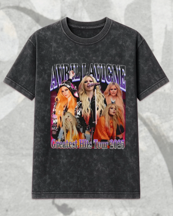 90s Vintage Avril Lavigne Bootleg T-Shirt & Hoodie – Official 2025 Tour Merch, Avril Lavigne Fan Shirt - Image 3