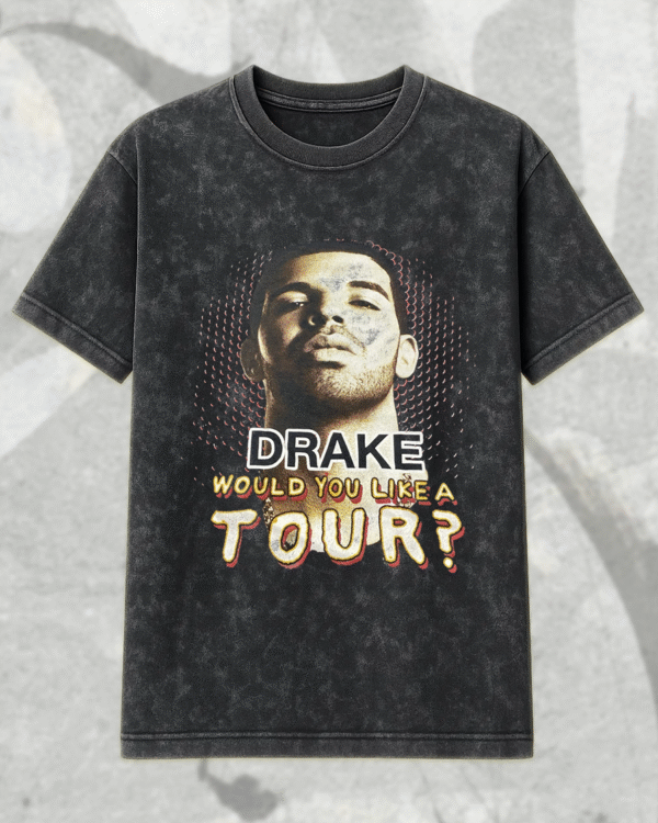 Drake 2013 Would You Like a Tour Ft. Miguel Acid Wash T-Shirt & Hoodie – Official Concert Graphic Tee - Image 3