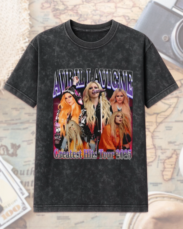 90s Vintage Avril Lavigne Bootleg T-Shirt & Hoodie – Official 2025 Tour Merch, Avril Lavigne Fan Shirt