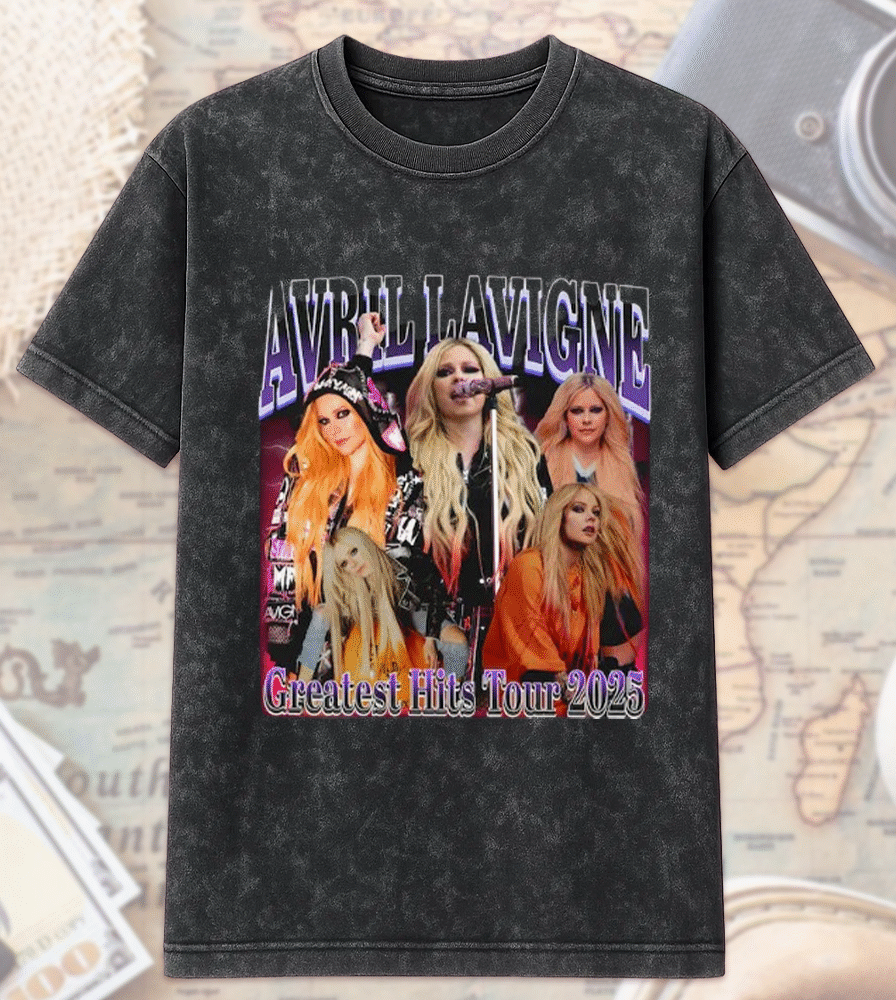 90s Vintage Avril Lavigne Bootleg T-Shirt & Hoodie – Official 2025 Tour Merch, Avril Lavigne Fan Shirt