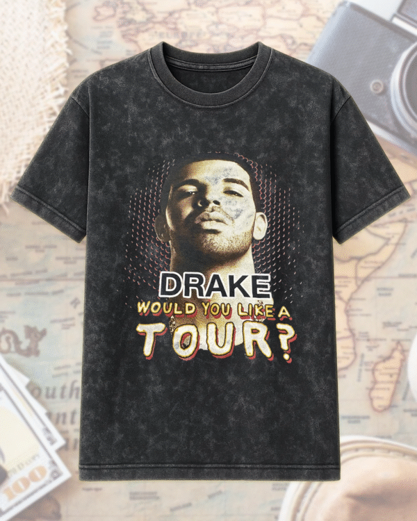 Drake 2013 Would You Like a Tour Ft. Miguel Acid Wash T-Shirt & Hoodie – Official Concert Graphic Tee