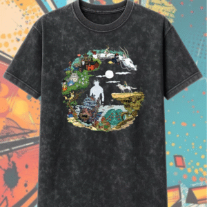 Spirited Away, Totoro, Howl’s Moving Castle Acid Wash T-Shirt & Hoodie – Studio Ghibli Collection