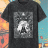 Vintage My Neighbor Totoro Acid Wash T-Shirt & Hoodie – Studio Ghibli Catbus Design for Anime Fans & Birthday Gifts