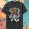 Flight Shirt to Match Jordan 4 White Cement – Acid Wash T-Shirt & Hoodie, Retro 4 White Cement Sneaker Tee