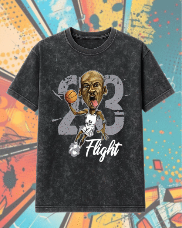 Flight Shirt to Match Jordan 4 White Cement – Acid Wash T-Shirt & Hoodie, Retro 4 White Cement Sneaker Tee
