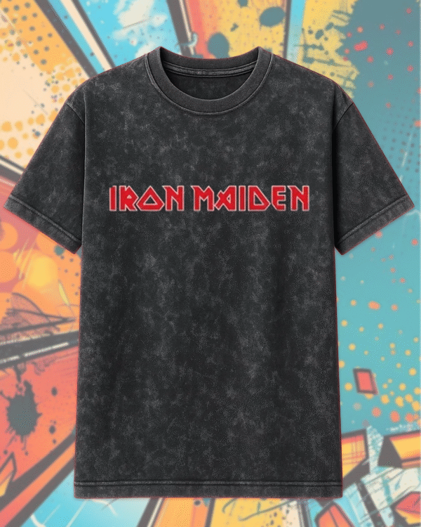 Iron Maiden Acid Wash Logo T-Shirt & Hoodie – Live 2025 Tour Unisex Heavy Metal Merch | Limited Edition