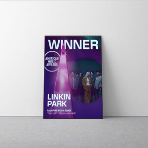 Linkin Park The Emptiness Machine AMAs 2025 Poster Canvas – Favorite Rock Song Winner