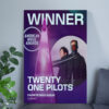Twenty One Pilots Clancy AMAs 2025 Poster Canvas – Favorite Rock Album Winner