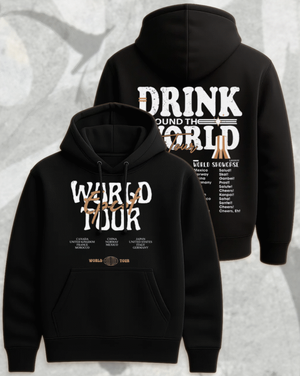 Vintage Disney Epcot World Tour T-Shirt, Sweatshirt, Long Sleeve, Tank Top, Hoodie – Drink Around The World Family Matching Tee