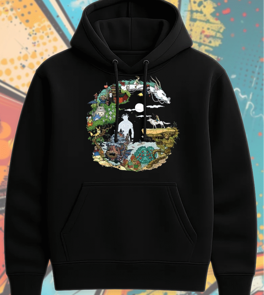 Spirited Away, My Neighbor Totoro, Howl's Moving Castle T-Shirt, Hoodie, Sweatshirt, Long Sleeve, Tank Top – Studio Ghibli Collection
