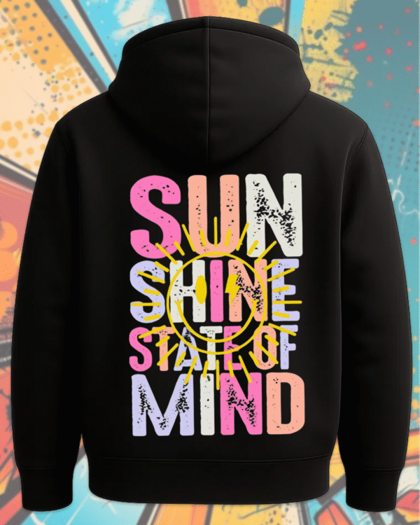 Sunshine State of Mind T-Shirt, Hoodie, Sweatshirt, Long Sleeve, Tank Top – Beach Life, Summer, Neon PNG Design - Image 5