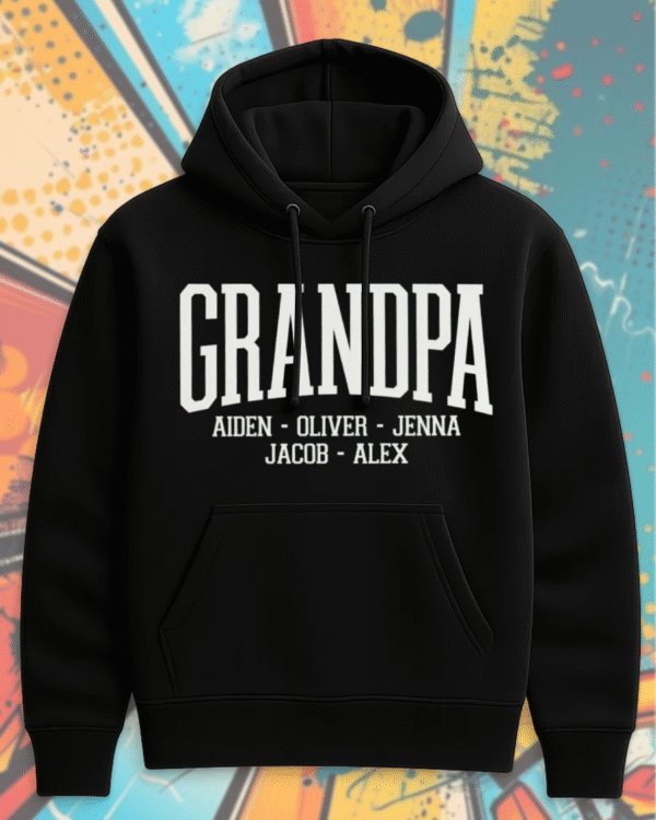 Custom Grandpa Shirt, Personalized Grandpa Gift, Grandkids Names Shirt, Father's Day Grandpa Gift, Custom Family Shirt, Grandpa T-shirt, Personalized Gift for Grandparent, Vibtee Grandpa Apparel, Custom Grandparent Shirt, Personalized Grandpa Hoodie