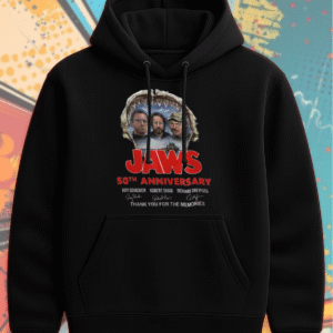 Jaws 50th Anniversary Shirt – Quint & Brody Signature Tribute (T-Shirt, Hoodie, Sweatshirt, Long Sleeve, Tank Top) | 1975–2025