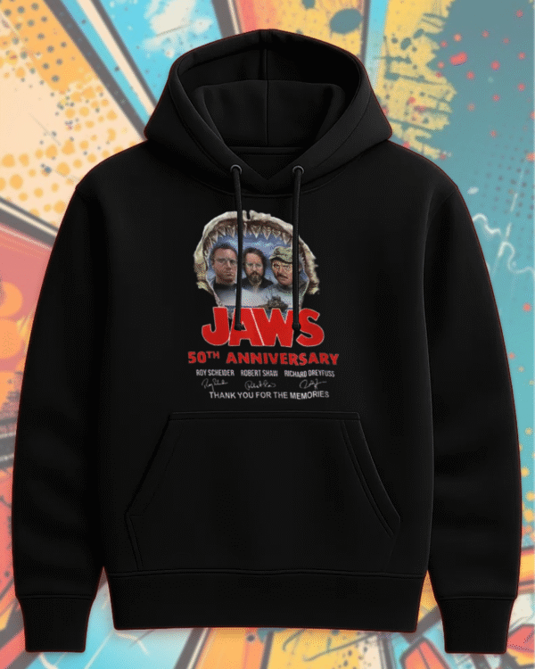 Jaws 50th Anniversary Shirt – Quint & Brody Signature Tribute (T-Shirt, Hoodie, Sweatshirt, Long Sleeve, Tank Top) | 1975–2025