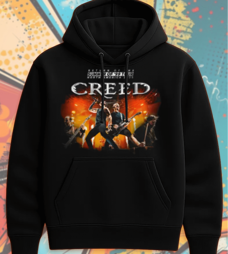 Creed Band 2025 Tour Summer of ’99 T-Shirt, Hoodie, Sweatshirt, Long Sleeve, Tank Top – Official Concert Merch & Fan Gift