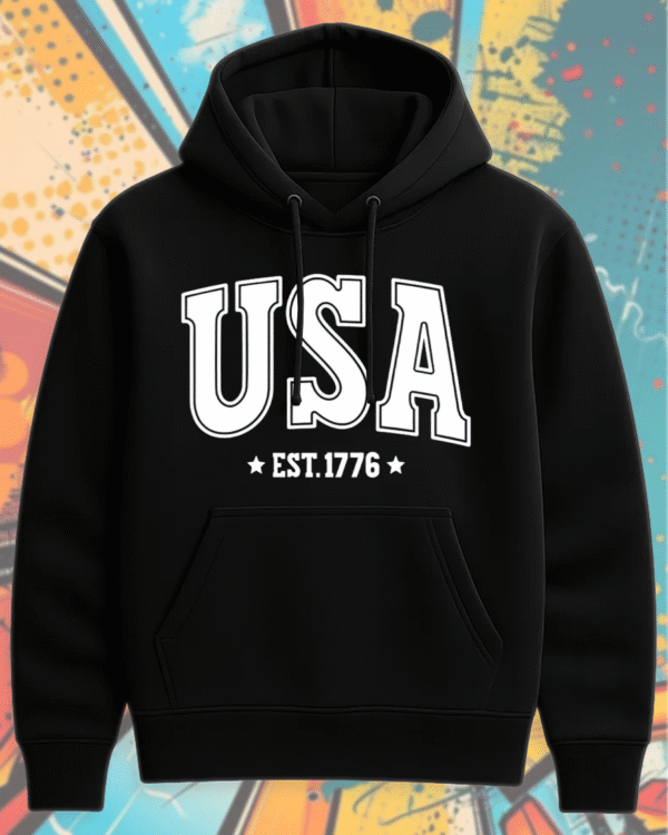 USA SVG PNG 4th of July Retro America Sublimation Design – T-Shirt, Hoodie, Sweatshirt, Long Sleeve, Tank Top