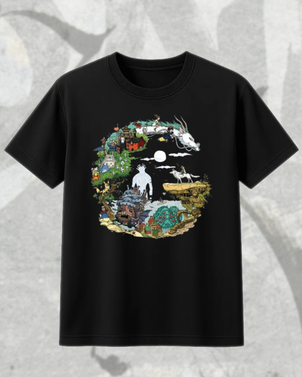 Spirited Away, My Neighbor Totoro, Howl's Moving Castle T-Shirt, Hoodie, Sweatshirt, Long Sleeve, Tank Top – Studio Ghibli Collection - Image 5
