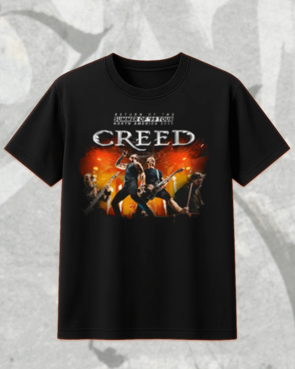 Creed Band 2025 Tour Summer of ’99 T-Shirt, Hoodie, Sweatshirt, Long Sleeve, Tank Top – Official Concert Merch & Fan Gift - Image 4