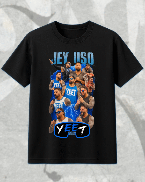 WWE Jey Uso WrestleMania Collage Digital Design for Sublimation DTF Screen Print – T-shirt, Hoodie, Sweatshirt, Long Sleeve, Tank Top - Image 2