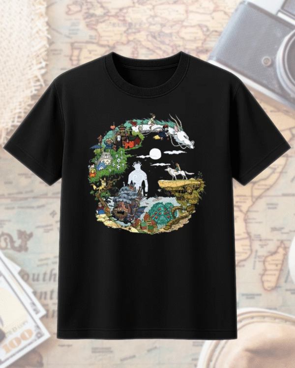 Spirited Away, My Neighbor Totoro, Howl's Moving Castle T-Shirt, Hoodie, Sweatshirt, Long Sleeve, Tank Top – Studio Ghibli Collection - Image 6