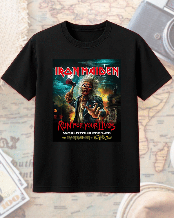 Iron Maiden Tour 2025-26 T-Shirt, Hoodie, Sweatshirt, Long Sleeve, Tank Top – Run for Your Lives Tour with Tour Dates