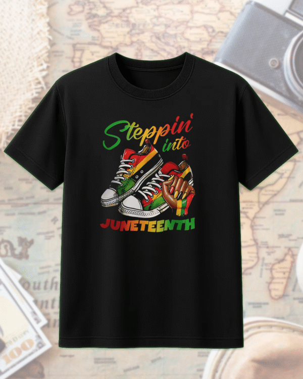 Steppin Into Juneteenth Shirt, Hoodie, Tank Top, Sweatshirt, Long Sleeve – DTF394 Ready to Press Inspired Design | Vibtee Exclusive - Image 5