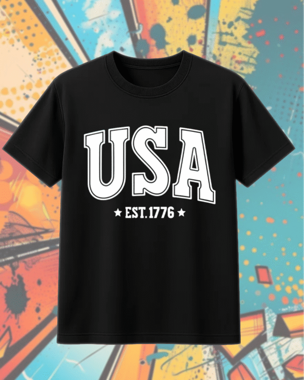 USA SVG PNG 4th of July Retro America Sublimation Design – T-Shirt, Hoodie, Sweatshirt, Long Sleeve, Tank Top - Image 5