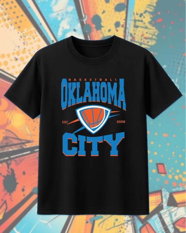 Oklahoma City Basketball SVG PNG Digital File – Instant Download for T-Shirt, Hoodie, Sweatshirt, Long Sleeve, Tank Top - Image 6