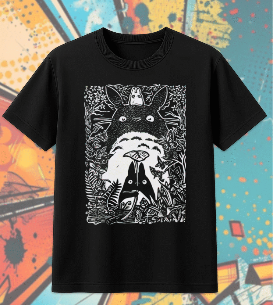 Vintage My Neighbor Totoro T-Shirt, Hoodie, Sweatshirt, Long Sleeve, Tank Top – Studio Ghibli Catbus Design for Anime Fans