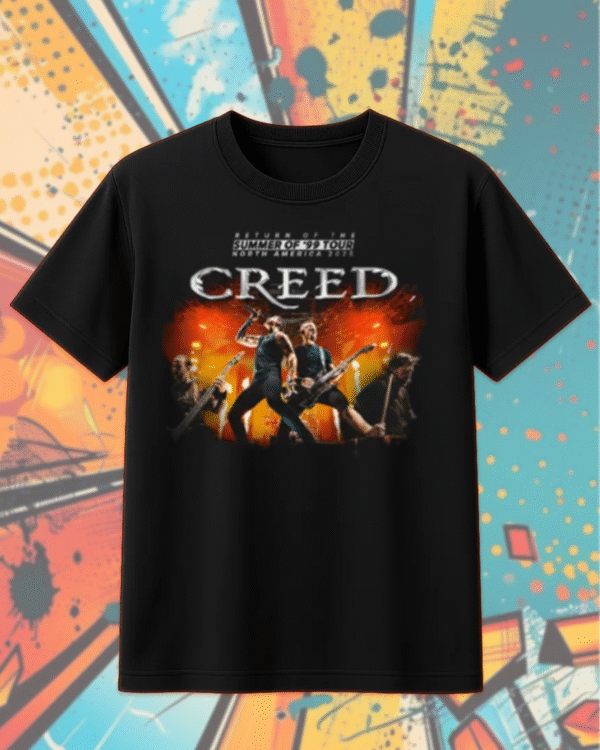 Creed Band 2025 Tour Summer of ’99 T-Shirt, Hoodie, Sweatshirt, Long Sleeve, Tank Top – Official Concert Merch & Fan Gift - Image 6