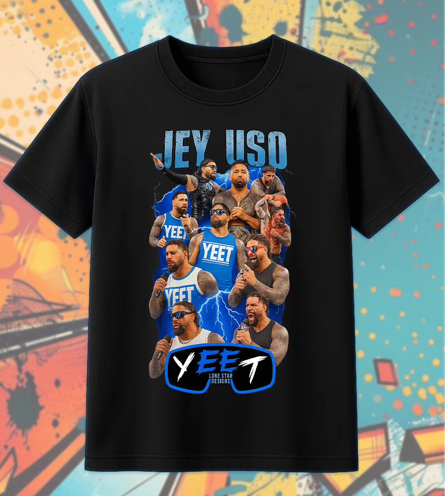 WWE Jey Uso WrestleMania Collage Digital Design for Sublimation DTF Screen Print – T-shirt, Hoodie, Sweatshirt, Long Sleeve, Tank Top