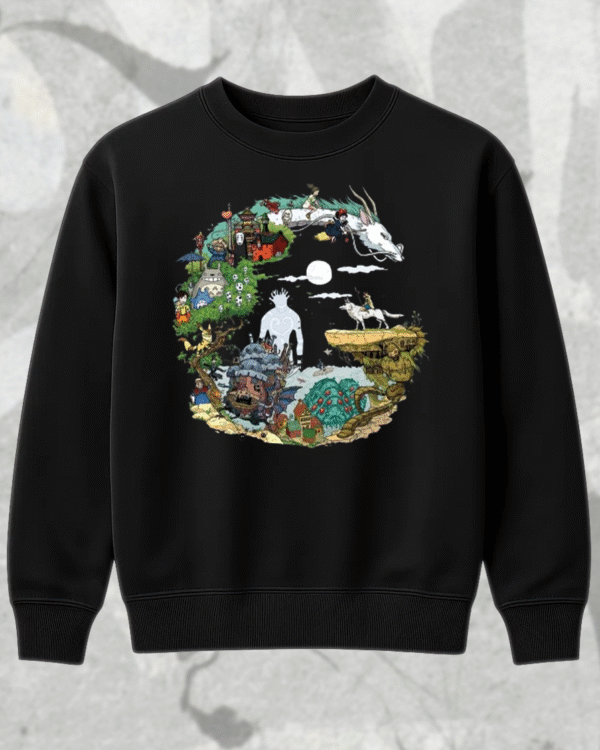 Spirited Away, My Neighbor Totoro, Howl's Moving Castle T-Shirt, Hoodie, Sweatshirt, Long Sleeve, Tank Top – Studio Ghibli Collection - Image 7