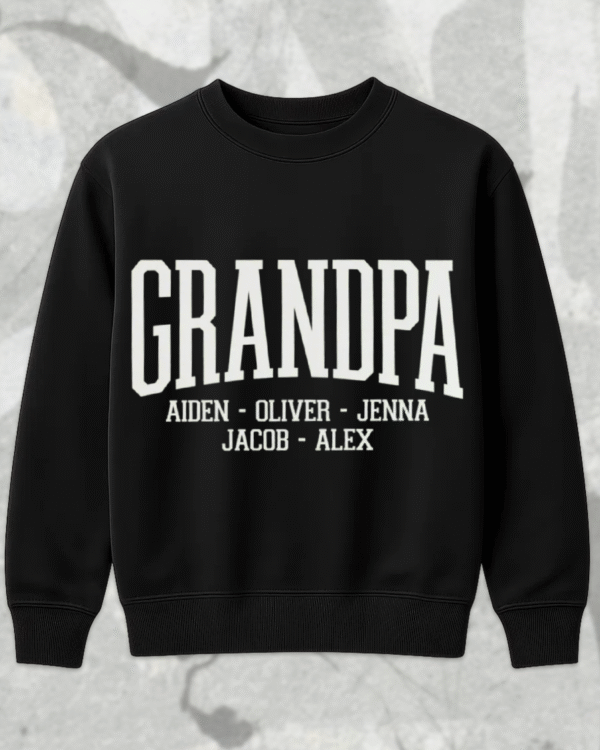 Custom Grandpa Shirt with Grandkids Names – Personalized Father’s Day Gift, Grandparent Shirt, T-shirt, Hoodie, Sweatshirt, Long Sleeve, Tank Top - Image 7