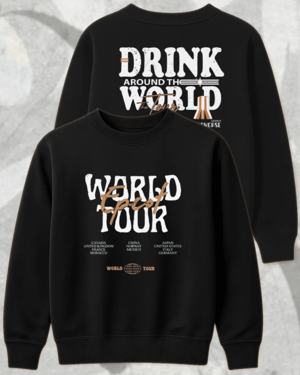 Vintage Disney Epcot World Tour T-Shirt, Sweatshirt, Long Sleeve, Tank Top, Hoodie – Drink Around The World Family Matching Tee - Image 7