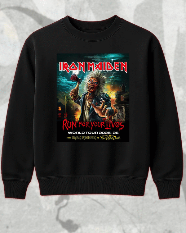 Iron Maiden Tour 2025-26 T-Shirt, Hoodie, Sweatshirt, Long Sleeve, Tank Top – Run for Your Lives Tour with Tour Dates - Image 7