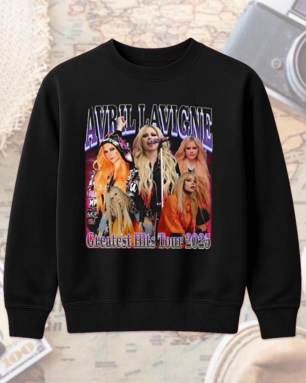 90s Vintage Avril Lavigne Bootleg T-Shirt & Hoodie – Official 2025 Tour Merch, Avril Lavigne Fan Shirt