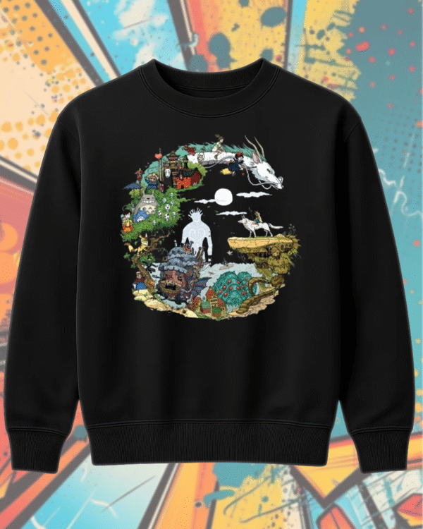 Spirited Away, My Neighbor Totoro, Howl's Moving Castle T-Shirt, Hoodie, Sweatshirt, Long Sleeve, Tank Top – Studio Ghibli Collection - Image 8