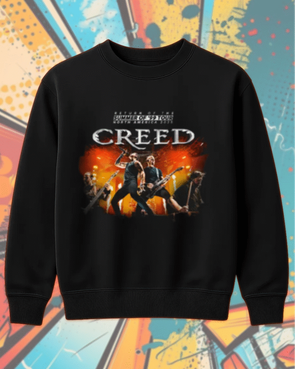 Creed Band 2025 Tour Summer of ’99 T-Shirt, Hoodie, Sweatshirt, Long Sleeve, Tank Top – Official Concert Merch & Fan Gift - Image 9