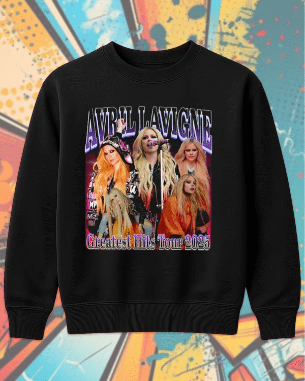 90s Vintage Avril Lavigne Bootleg T-Shirt, Sweatshirt, Long Sleeve, Tank Top, Hoodie – Avril Lavigne 2025 Tour Merch & Fan Shirt