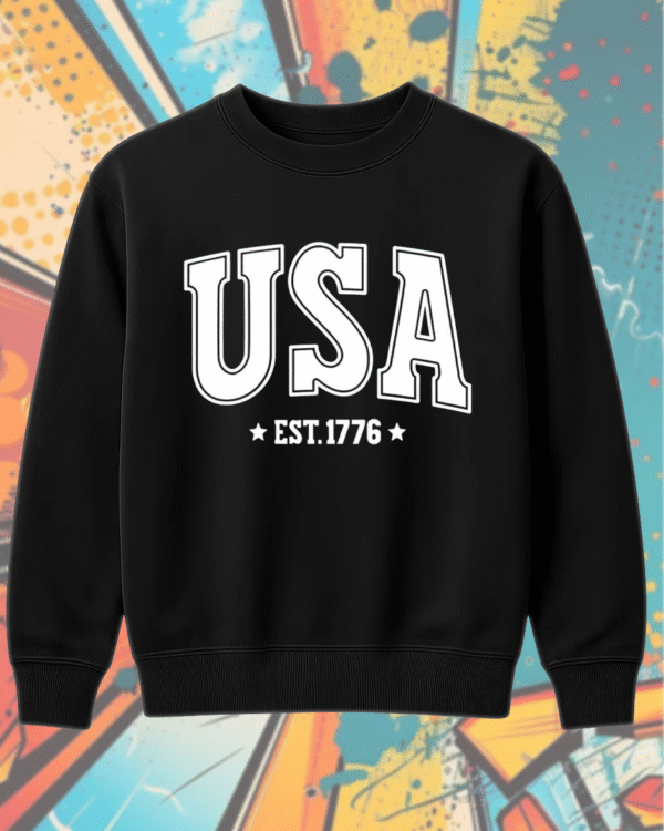 USA SVG PNG 4th of July Retro America Sublimation Design – T-Shirt, Hoodie, Sweatshirt, Long Sleeve, Tank Top - Image 9