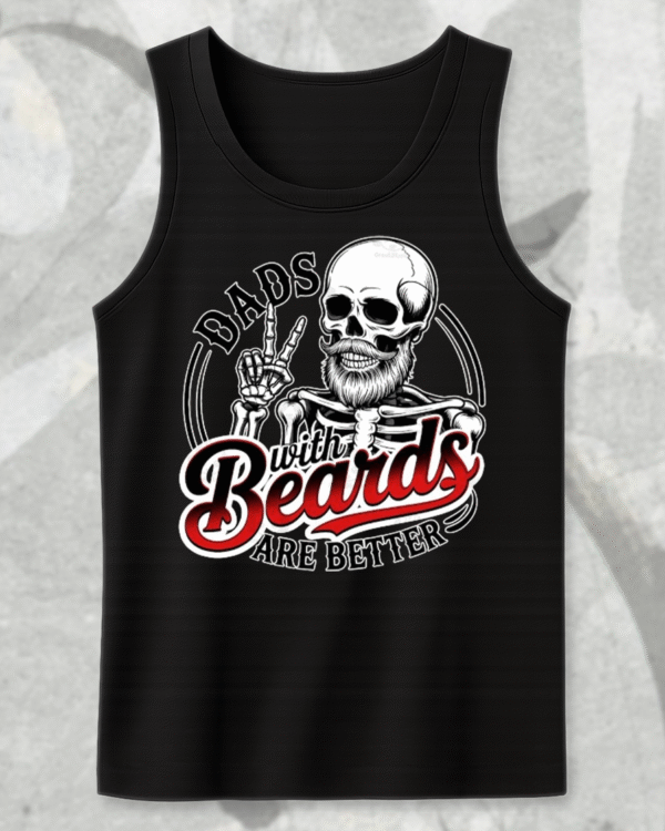 Dads With Beards Are Better Shirt Funny Skeleton Dad Tee, Hoodie, Sweatshirt, Tank | Cool Father’s Day Gift for Bearded Dads