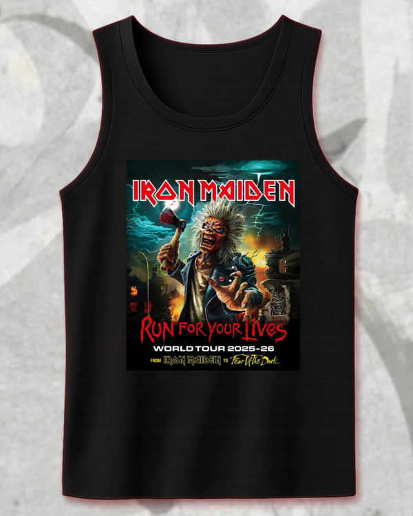 Iron Maiden Tour 2025-26 T-Shirt, Hoodie, Sweatshirt, Long Sleeve, Tank Top – Run for Your Lives Tour with Tour Dates - Image 10