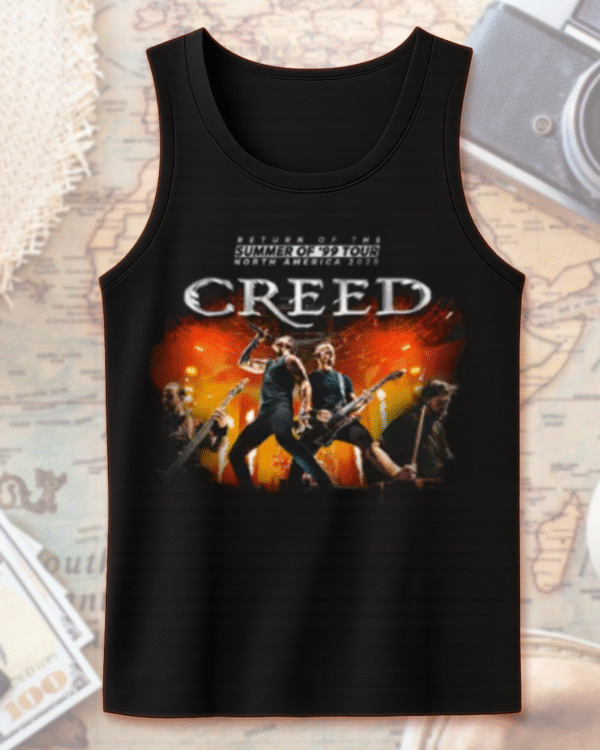 Creed Band 2025 Tour Summer of ’99 T-Shirt, Hoodie, Sweatshirt, Long Sleeve, Tank Top – Official Concert Merch & Fan Gift - Image 11